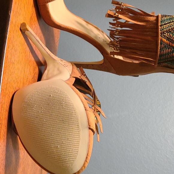 Brand new statement heels with fringe! - Picture 3 of 3